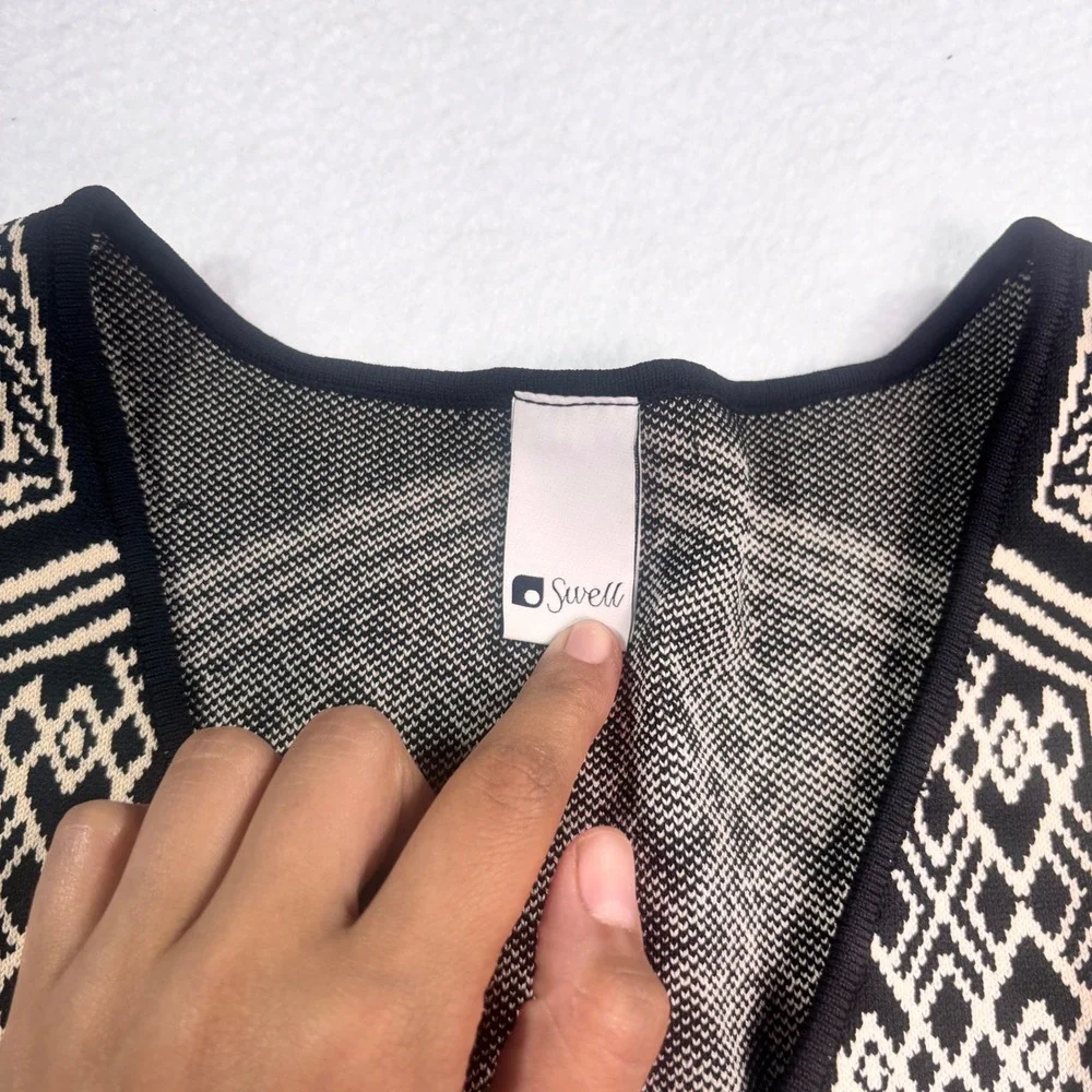 Swell Women's 2 Piece Lounge Set Gray Knit Crop Top Wide Leg Pants Size Small